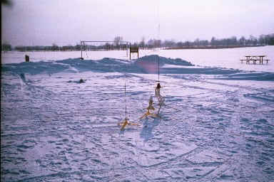 Fat Boy on the launch pad